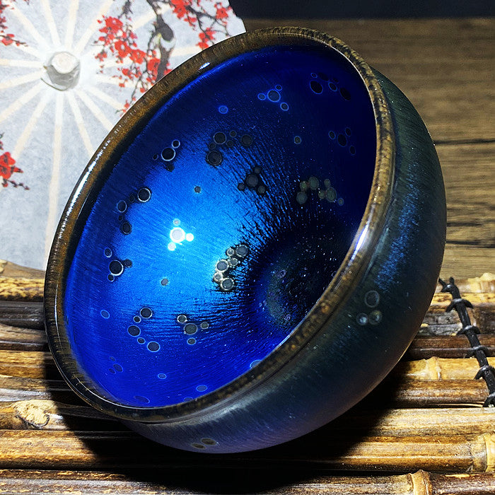 Master Collection----Large Blue Coral Sea Master  Teacup  (M348)