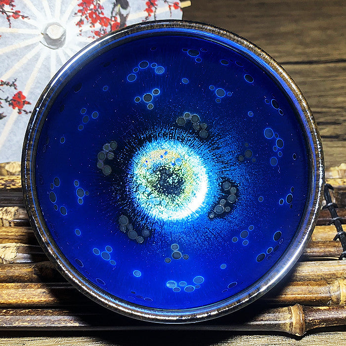 Master Collection----Large Blue Coral Sea Master  Teacup  (M348)