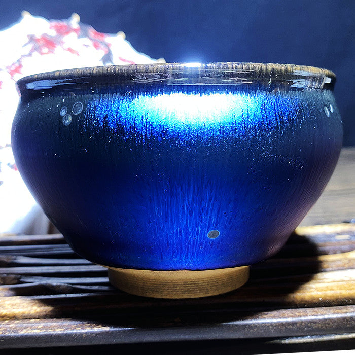 Master Collection----Large Blue Coral Sea Master  Teacup  (M348)