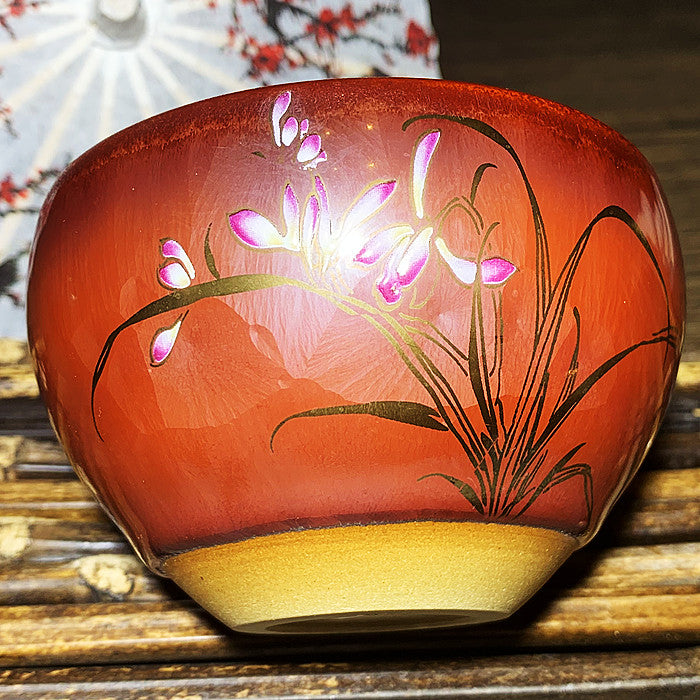 Master Collection----Plum, Orchid, Bamboo and Chrysanthemum Teacup  (M343)