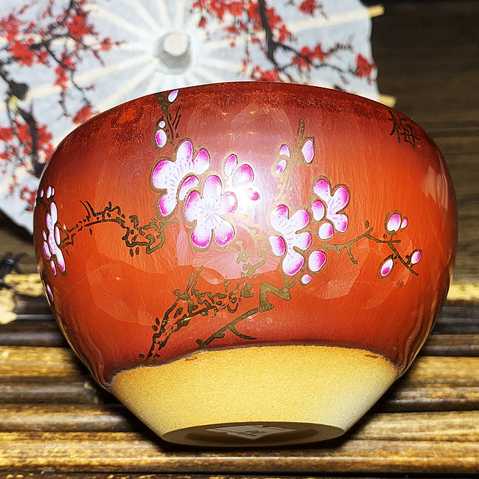 Master Collection----Plum, Orchid, Bamboo and Chrysanthemum Teacup  (M343)