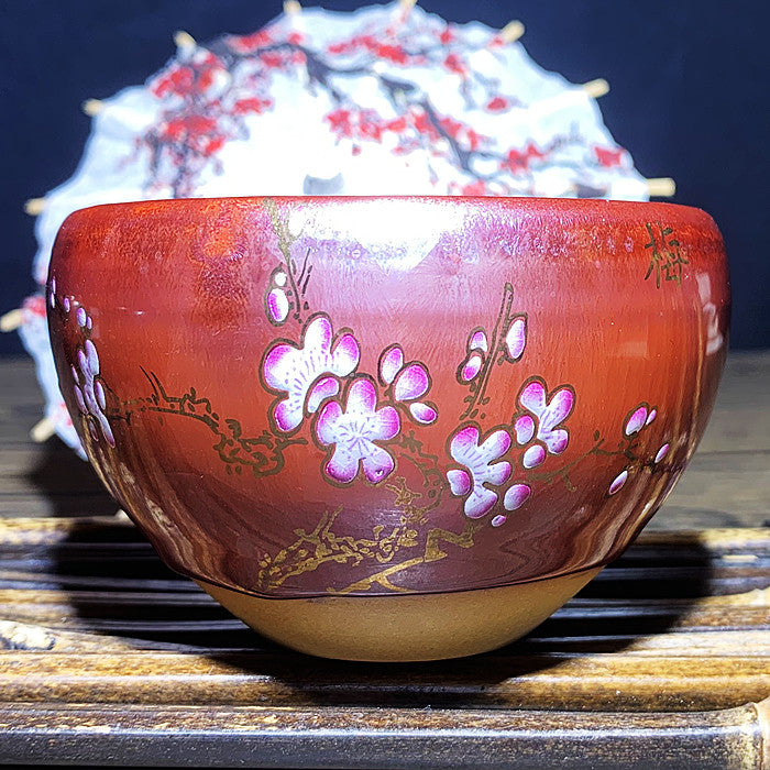 Master Collection----Plum, Orchid, Bamboo and Chrysanthemum Teacup  (M343)