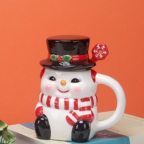 Christmas Tree and snowman Mug