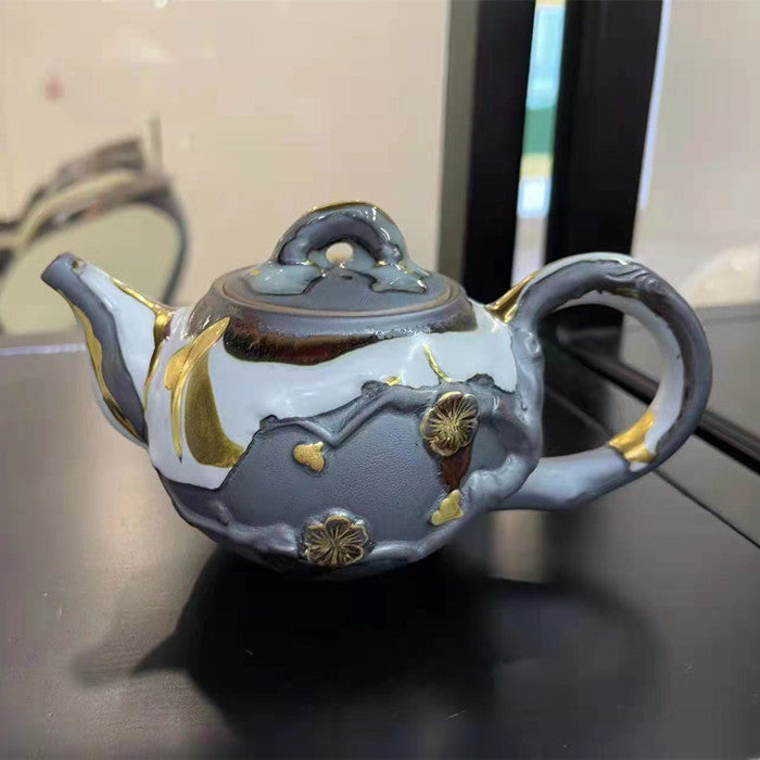 High-end Shino Yaki gilt Teapot