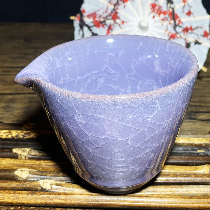 Purple ice crackle tea cup/fairy cup/Gaiwan