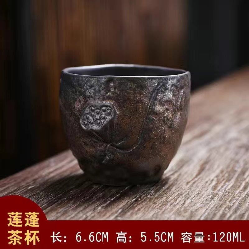 Gold plated ceramic Tea cup