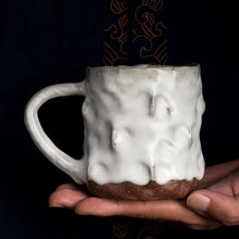 Load image into Gallery viewer, Shino Yaki Hand Made Wild Barbecue White Mug
