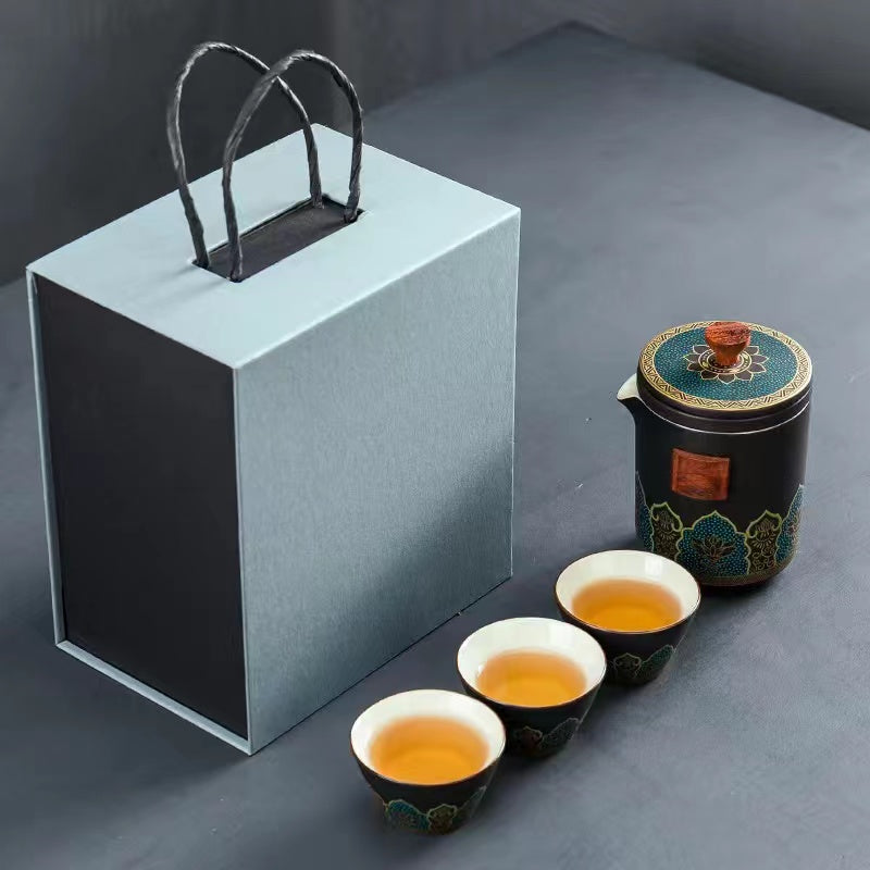 Ceramic portable outdoor tea art travel Tea set