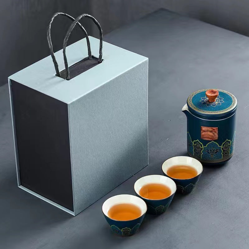 Ceramic portable outdoor tea art travel Tea set