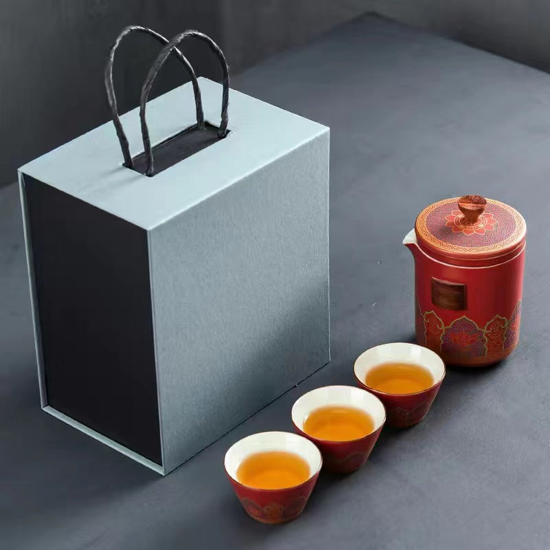 Ceramic portable outdoor tea art travel Tea set