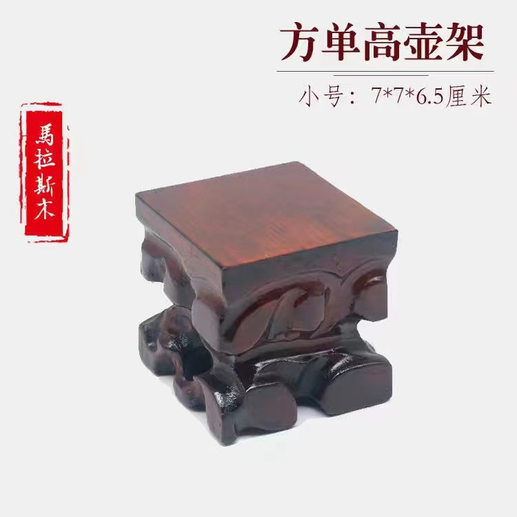 Solid wood carving base decoration handicraft wooden support