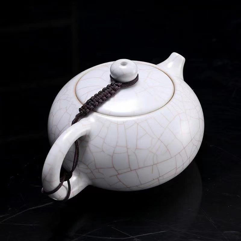 Master Collection---White Ruyao Teapot Genuine Xishi Teapot(M374)