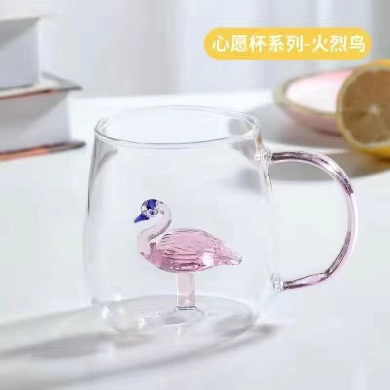 Creativity of animals and plants, 3D modeling, lovely cup