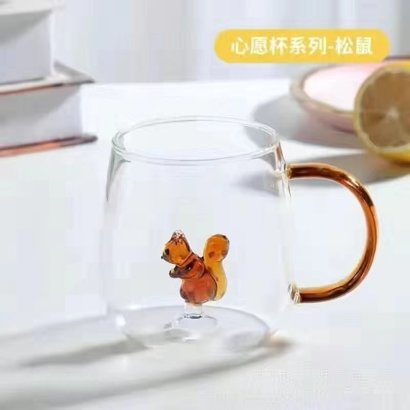 Creativity of animals and plants, 3D modeling, lovely cup