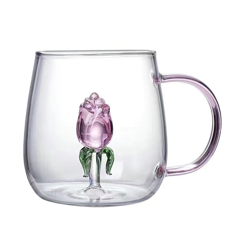 Creativity of animals and plants, 3D modeling, lovely cup