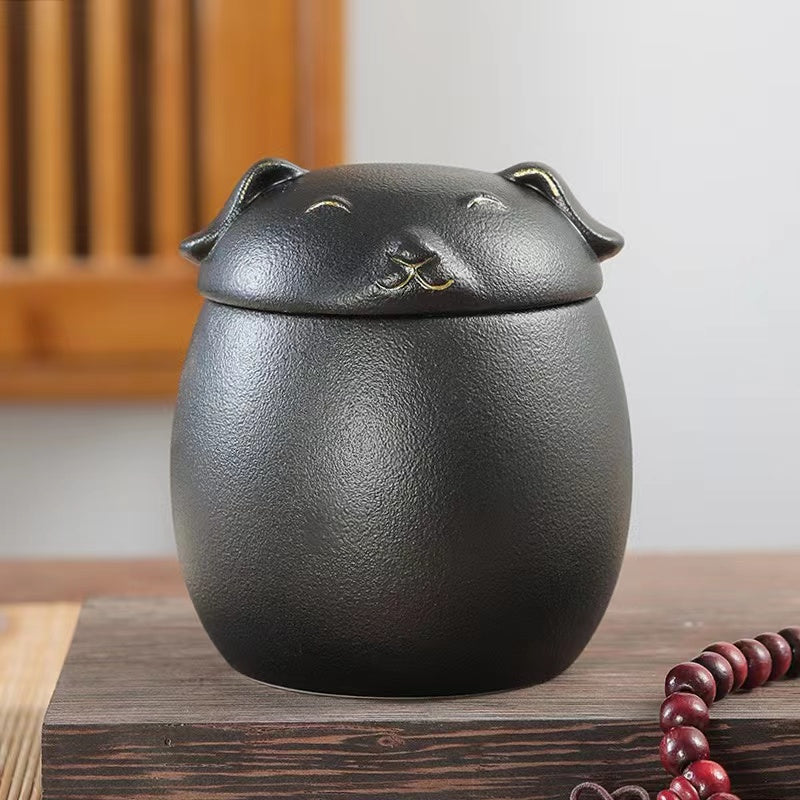 Dog pet pot decoration Tea Jar