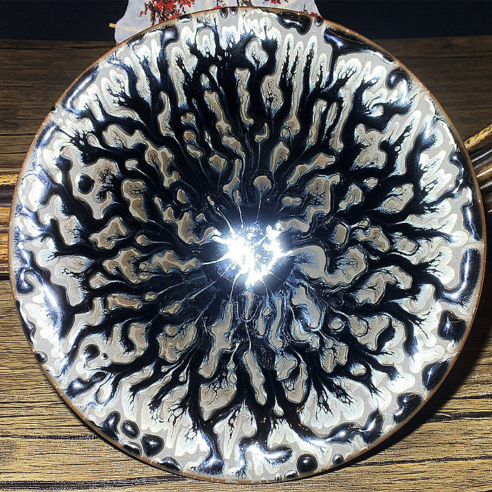 Master Collection---Treasures XXXXL Life Tree Black& Silver Bowl(M380)