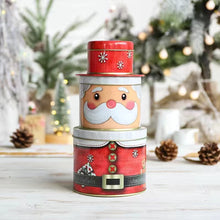 Load image into Gallery viewer, Christmas Three layer tin candy box
