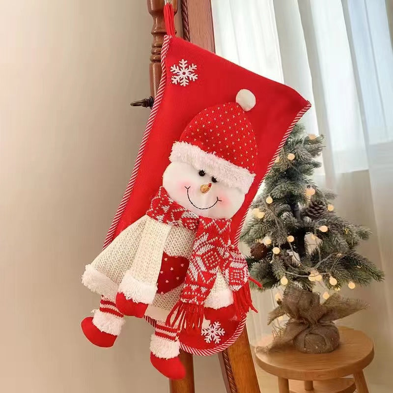 High grade Christmas sock gift bag Large old man Christmas gift bag