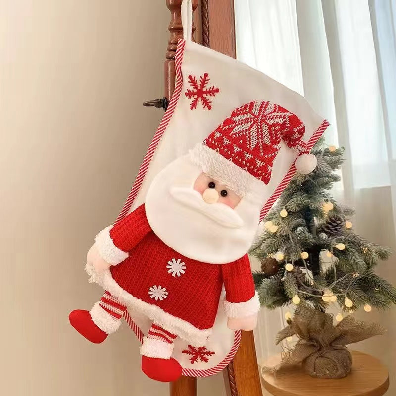 High grade Christmas sock gift bag Large old man Christmas gift bag