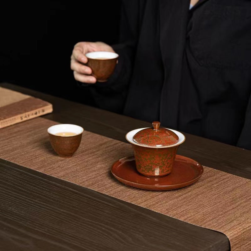 High temperature resistance of high-grade ceramic tea set Gaiwan