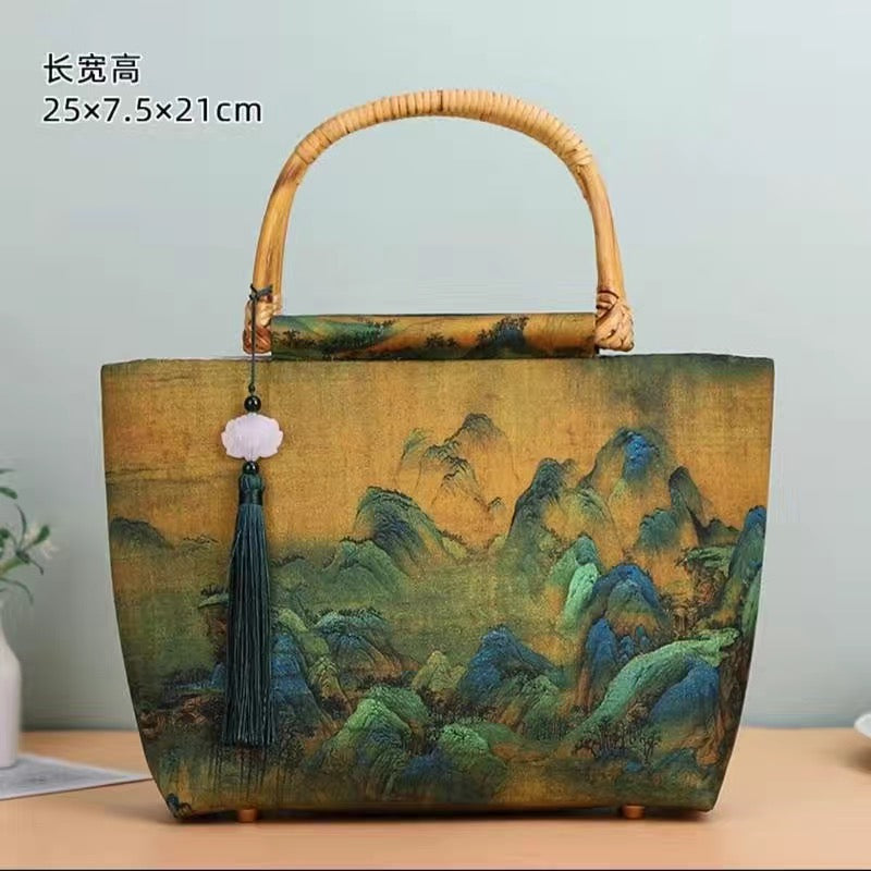 A Thousand Miles of Rivers and Mountains Handbag