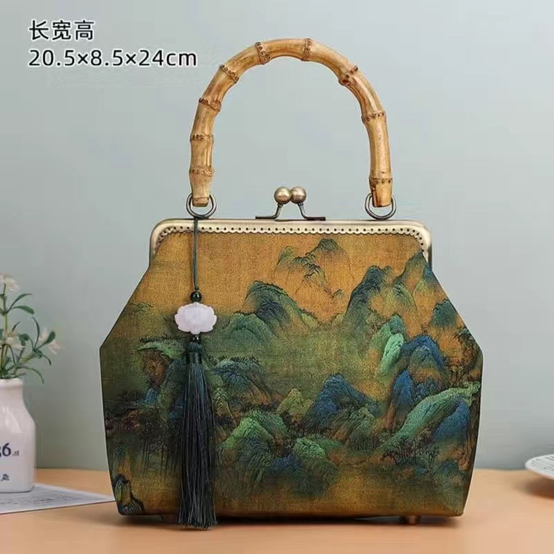 A Thousand Miles of Rivers and Mountains Handbag