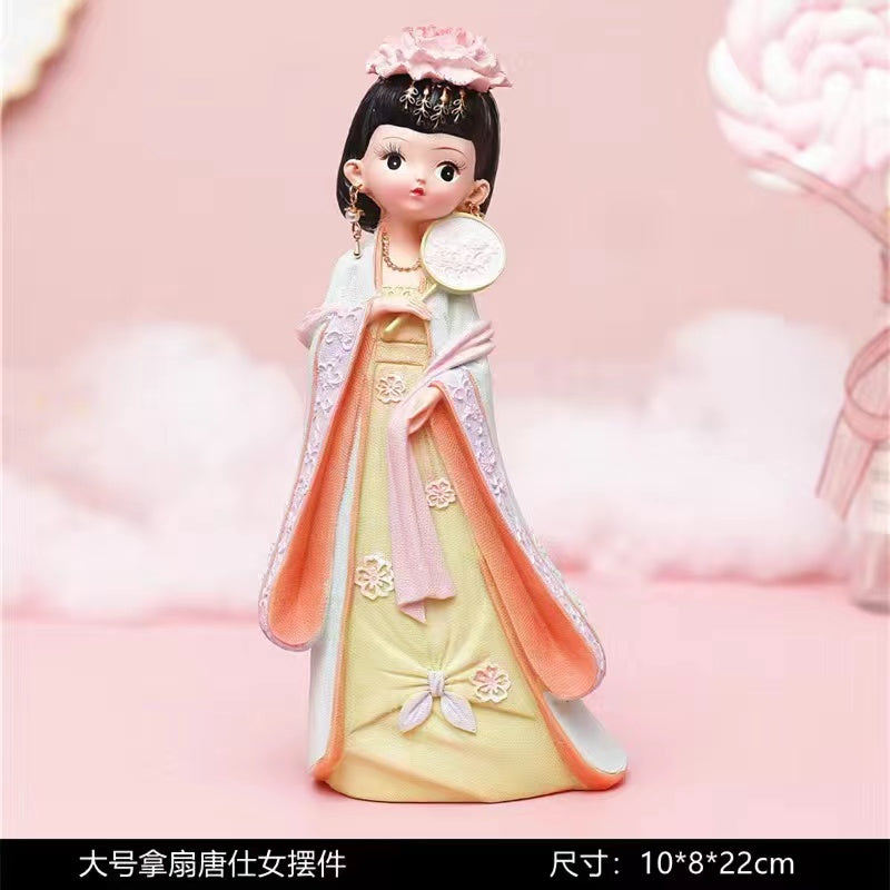 Ancient Chinese clothing Tang rhyme girl doll