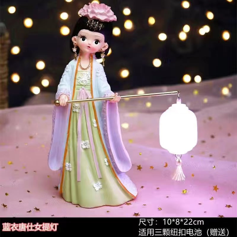 Ancient Chinese clothing Tang rhyme girl doll