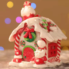 Load image into Gallery viewer, Decorations of Christmas clay luminous Christmas house
