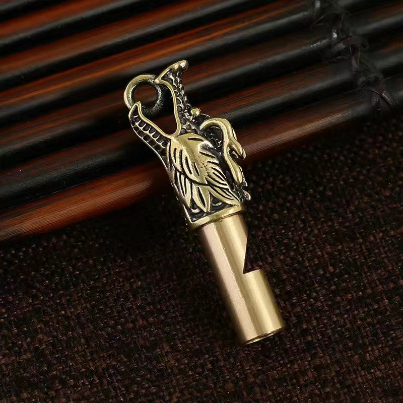 Pure brass whistle loud pendant