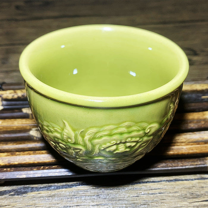 Master Collection-- High end Ge Yao Qilin Lion Handmade Tea Cup(M392)