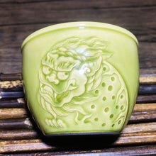 Load image into Gallery viewer, Master Collection-- High end Ge Yao Qilin Lion Handmade Tea Cup(M392)
