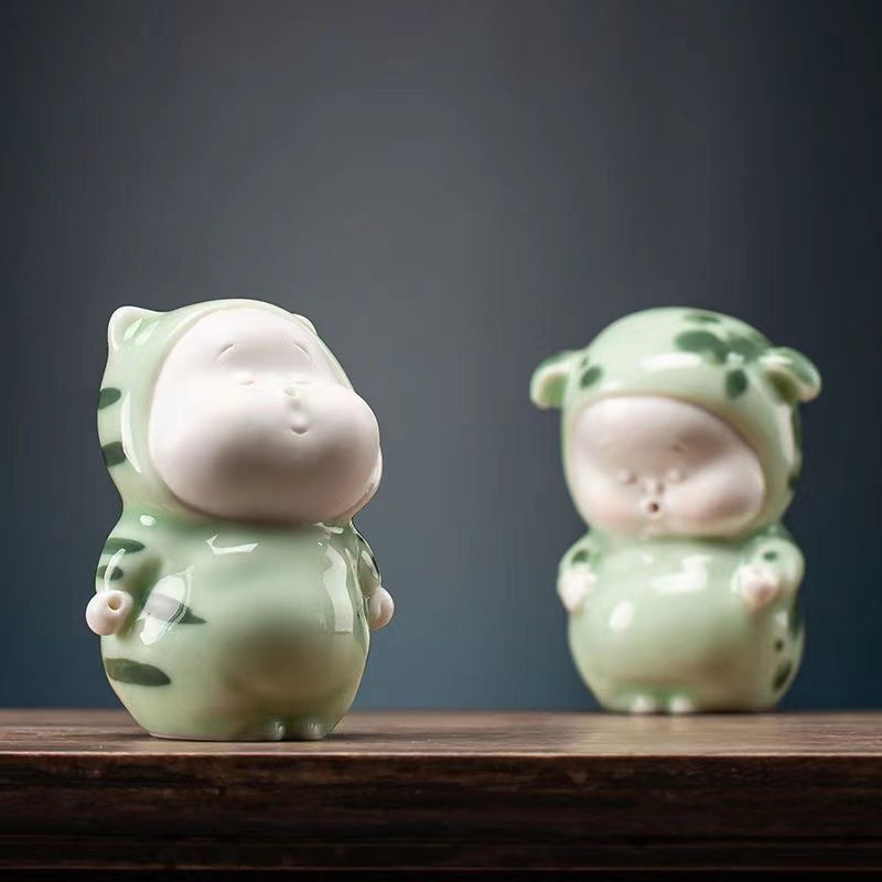 Creative ceramic censer Cute tea pet multifunctional accessories