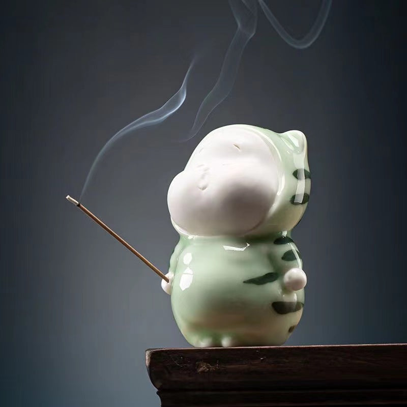 Creative ceramic censer Cute tea pet multifunctional accessories