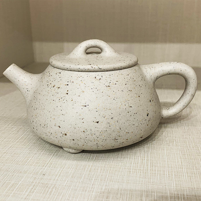 Master Collection-- Purple sand white Handmade Teapot (M403)