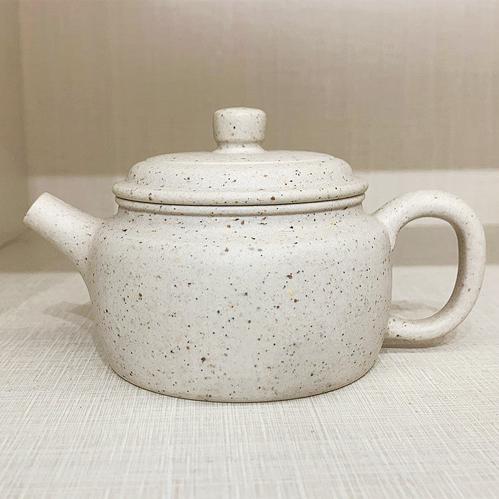 Master Collection-- Purple sand white Handmade Teapot (M403)