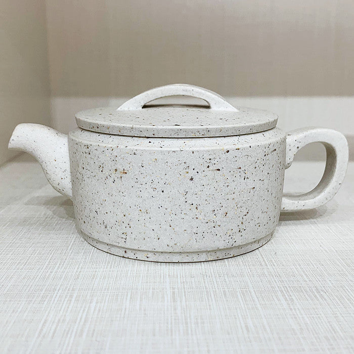 Master Collection-- Purple sand white Handmade Teapot (M403)