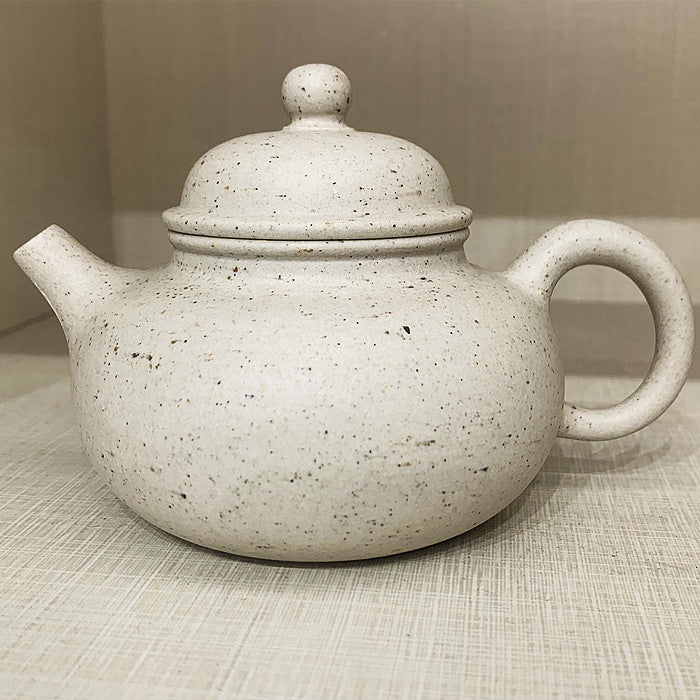 Master Collection-- Purple sand white Handmade Teapot (M403)