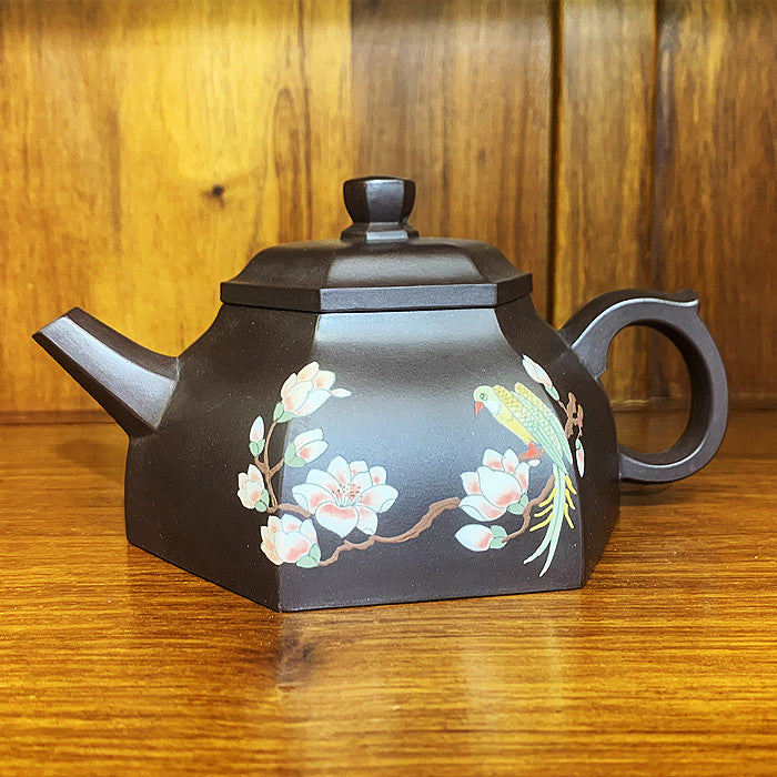 Master Collection-- Purple sand white Handmade Teapot (M405)