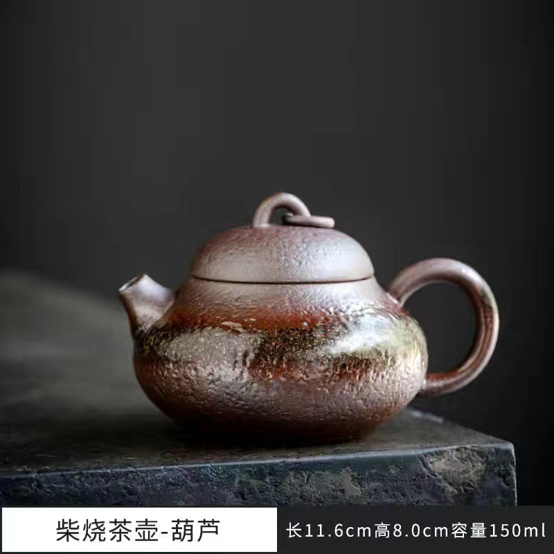 Pure handmade wood-fired teapot