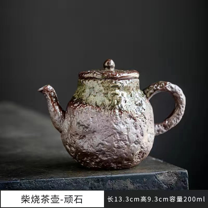 Pure handmade wood-fired teapot