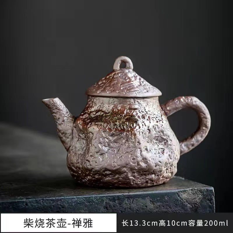 Pure handmade wood-fired teapot