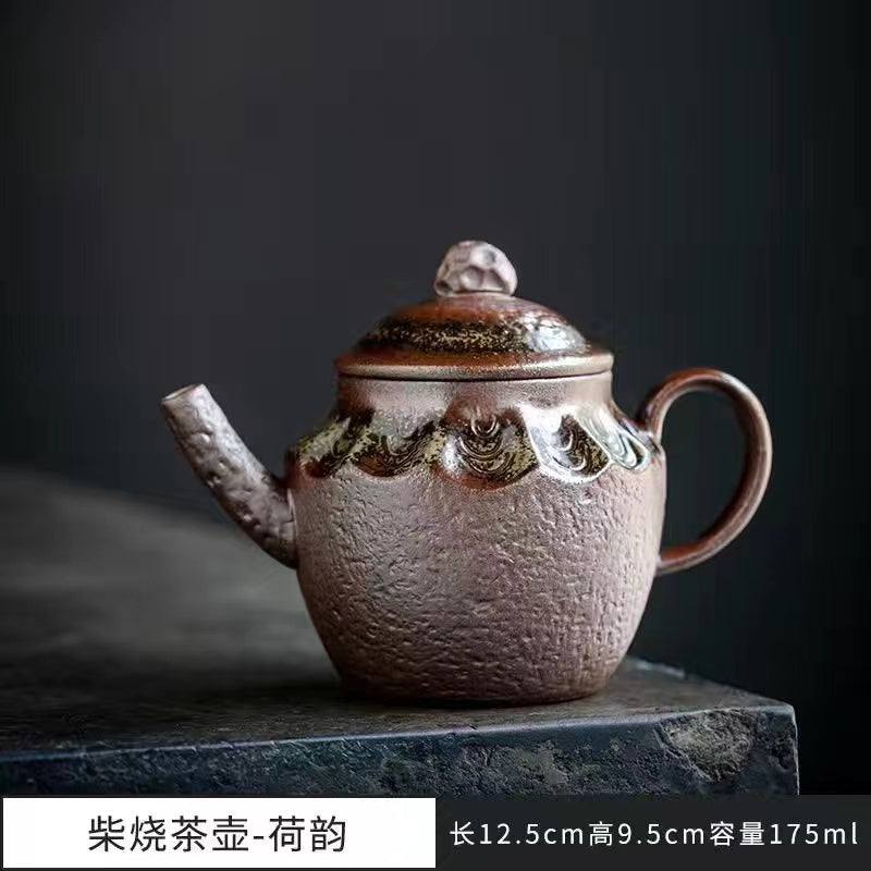 Pure handmade wood-fired teapot