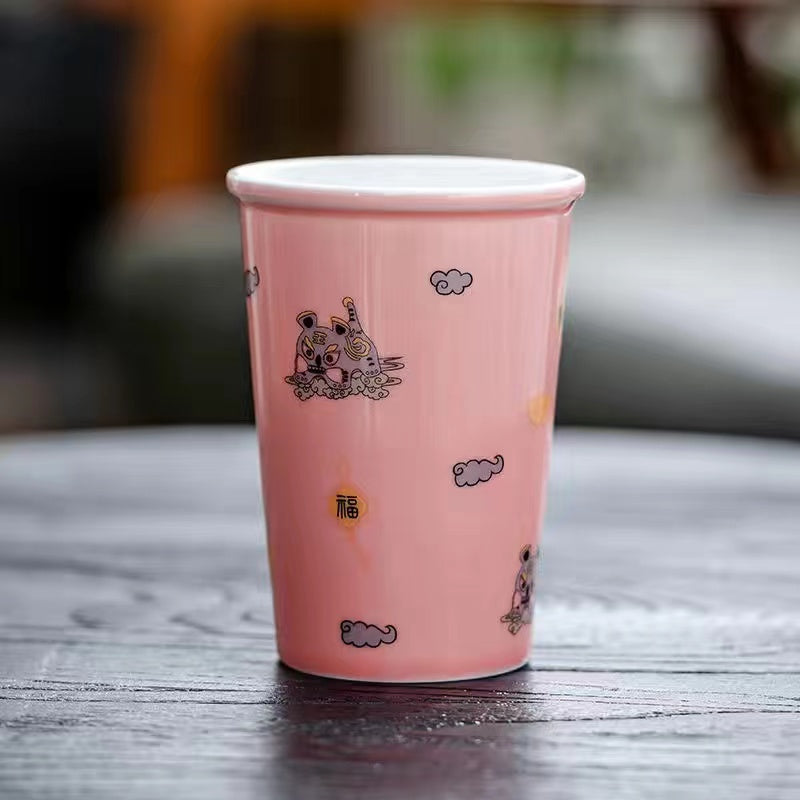 Jingdezhen vintage ceramic cola mug