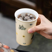 Load image into Gallery viewer, Jingdezhen vintage ceramic cola mug
