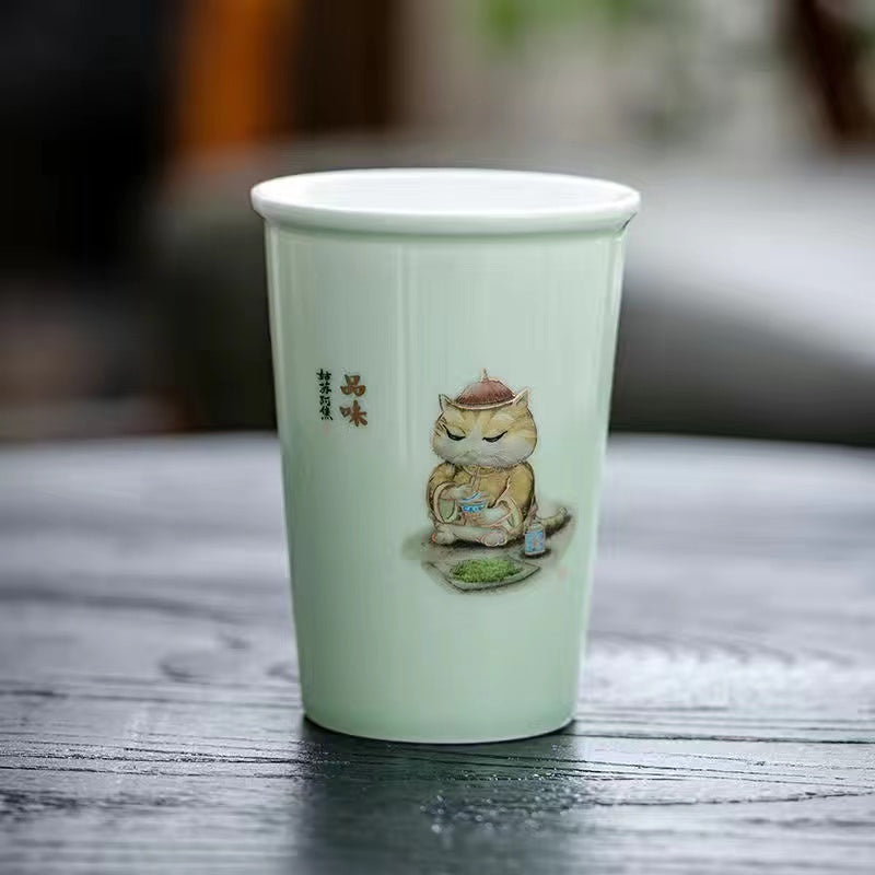 Jingdezhen vintage ceramic cola mug