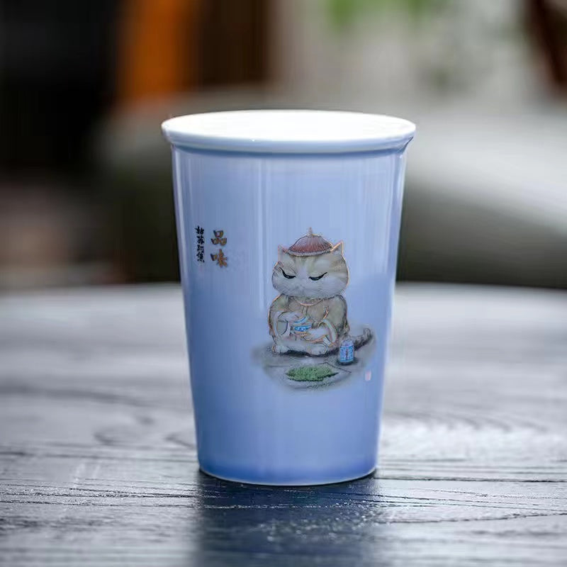 Jingdezhen vintage ceramic cola mug