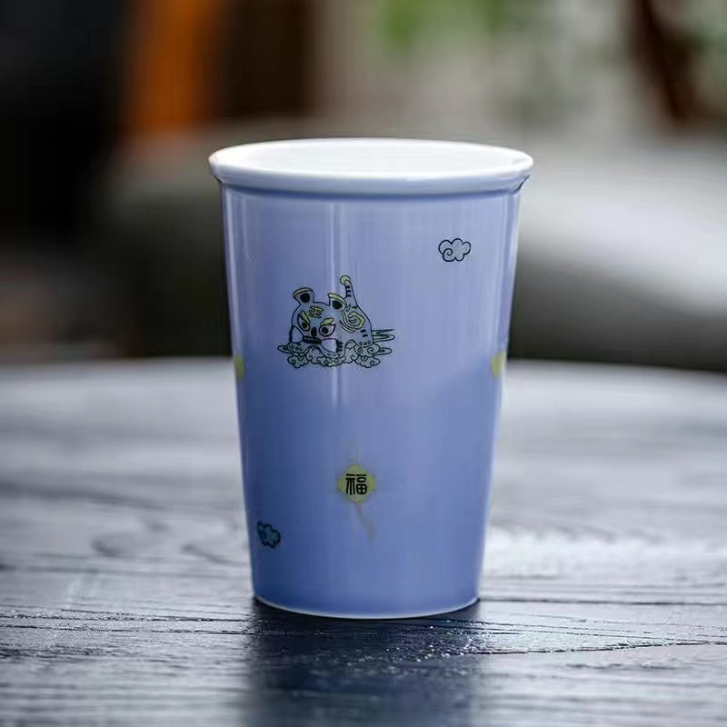 Jingdezhen vintage ceramic cola mug