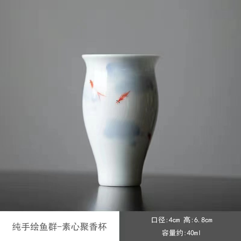 Pure hand-painted fragrant cup